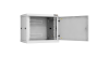 Настенный разборный шкаф NIKOMAX 19", 9U, металлическая дверь, Ш600хВ503хГ450мм, 2 пары монтажных направляющих, серый