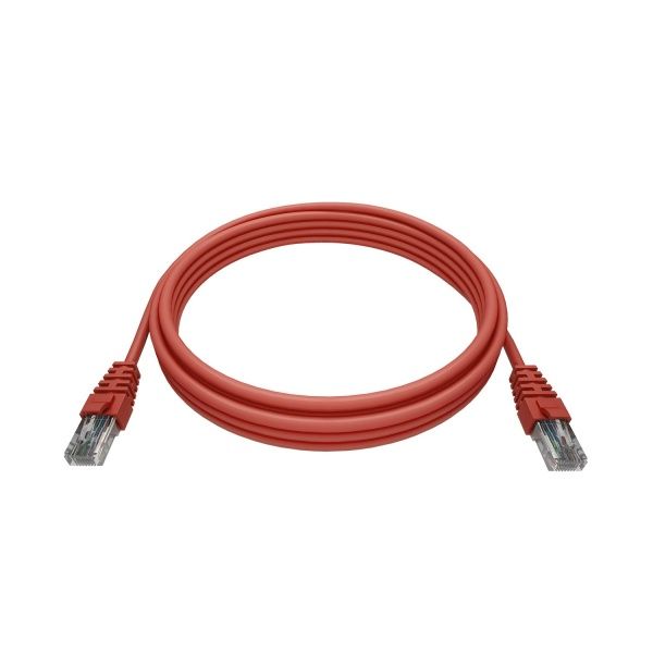 Патч-корд KOSCAB 2хRJ45/8P8C, T568B UTP 5e кат. литой 5 метров, LSZH, красный