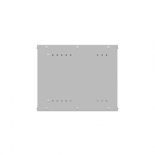Шкаф настенный телекоммуникационный NTSS LIME 6U 550х600х370мм, 2 профиля 19, дверь сплошная металл, боковые стенки несъемные, разобранный, серый RAL