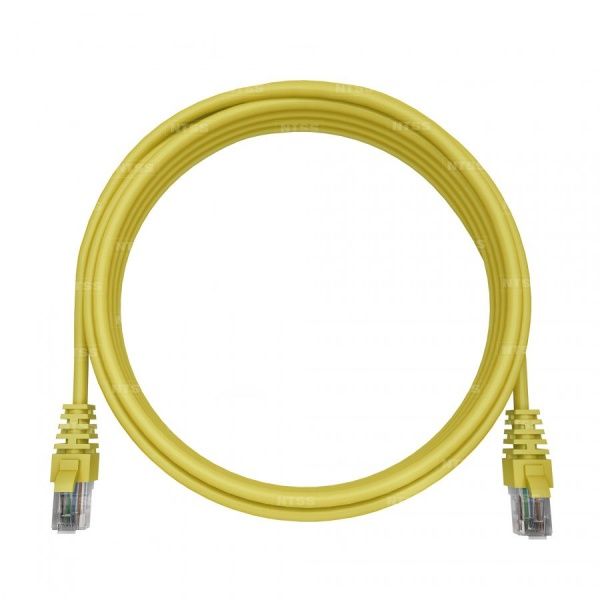 Патч-корд NTSS PREMIUM 2xRJ45/8P8C, T568B UTP CAT5e LSZH 2 метра, желтый