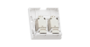 Настенная розетка NIKOMAX, 2 порта, Кат.6 (Класс E), 250МГц, RJ45/8P8C, FT-TOOL/110/KRONE, T568A/B, полный экран, со шторками, белая - гарантия: 5 лет расширенная / 25 лет системная