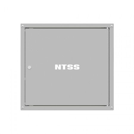 Шкаф настенный телекоммуникационный NTSS LIME 18U 550х450х900мм, 2 профиля 19, дверь сплошная металл, боковые стенки несъемные, разобранный, серый RAL