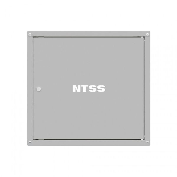 Шкаф настенный телекоммуникационный NTSS LIME 18U 550х450х900мм, 2 профиля 19, дверь сплошная металл, боковые стенки несъемные, разобранный, серый RAL
