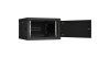 Настенный разборный шкаф NIKOMAX 19", 6U, металлическая дверь, Ш600хВ370хГ600мм, 2 пары монтажных направляющих, черный