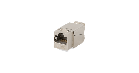 Модуль-вставка NIKOMAX типа Keystone, Кат.8.1 (Класс I), 2000МГц, RJ45/8P8C, самозажимной, T568A/B, полный экран, металлик - гарантия: 5 лет расширенная / 25 лет системная