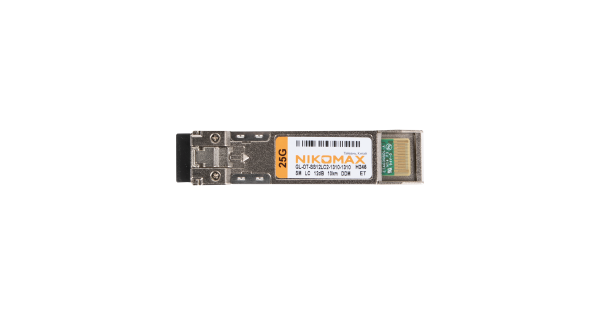 Модуль NIKOMAX SFP28, 25 Гбит/с, Duplex, 2 ОВ, SM, 2xLC, Tx:1310/Rx:1310 нм, DDM, 12 дБ (до 10 км)