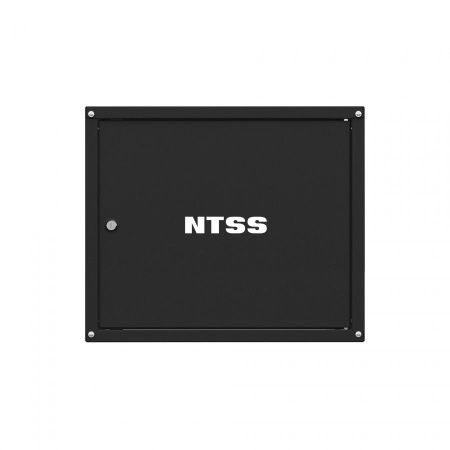 Шкаф настенный телекоммуникационный NTSS LIME 15U 550х450х770мм, 2 профиля 19, дверь сплошная металл, боковые стенки несъемные, разобранный, черный RA