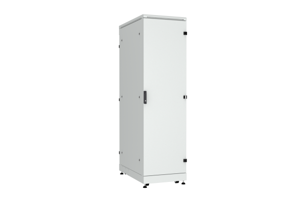 Напольный шкаф NIKOMAX 19", 42U, промышленный, цельнометаллические двери, степень защиты IP54, Ш600хВ2070хГ1000мм, серый.
