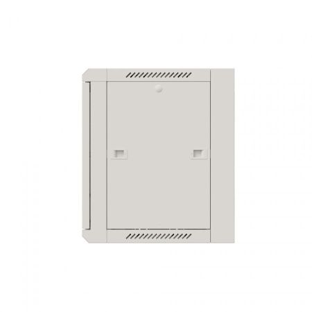 Шкаф настенный телекоммуникационный NTSS W 12U 600х450х635мм, 2 профиля 19, дверь стеклянная, боковые стенки съемные, задняя стенка, разобранный, серы