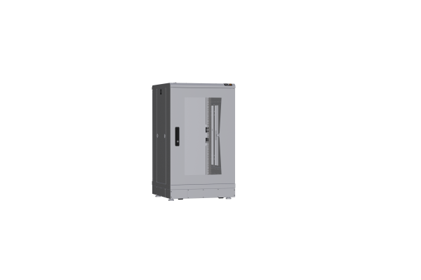 Напольный шкаф NIKOMAX серии TFR-R2 19", 18U, дверь со стеклом и металлическая, металлические стенки, Ш600хВ1007хГ600мм, в разобранном виде, серый