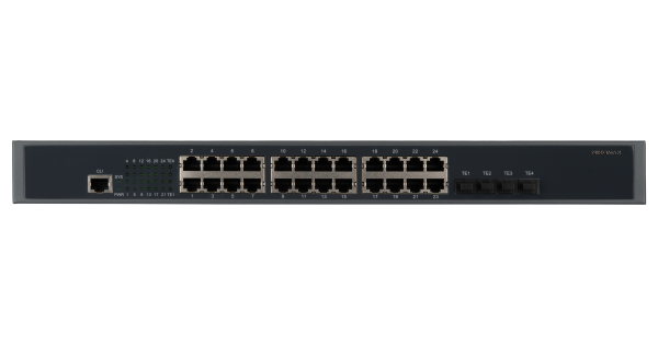 Управляемый коммутатор L3 NIKOMAX 24 BASE-T 1000Mb/s портов, 4 1/10G SFP+, 1 Console. 1U 19", 220V