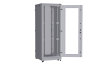 Напольный шкаф NIKOMAX серии TFA-R 19", 42U, дверь со стеклом и металлическая, металлические стенки, Ш800хВ2114хГ800мм, в разобранном виде, серый