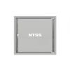 Шкаф настенный телекоммуникационный NTSS LIME 18U 550х450х900мм, 2 профиля 19, дверь стеклянная, боковые стенки несъемные, разобранный, серый RAL 7035