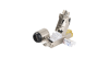 Полевой коннектор RJ45/8P8C NIKOMAX серии Premium, Кат.8 (Класс I), 2000МГц, покрытие 50мкд, универсальные ножи, T568B, самозажимной, компактный, полный экран, металлик 