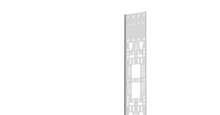 Лоток Zero-Unit NIKOMAX для крепления аксессуаров с крепежом, 42U серый.