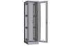 Напольный шкаф NIKOMAX серии TFR-R2 19", 47U, дверь со стеклом и металлическая, металлические стенки, Ш600хВ2234хГ800мм, в разобранном виде, серый