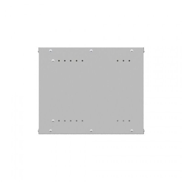 Шкаф настенный телекоммуникационный NTSS LIME 9U 550х450х500мм, 2 профиля 19, дверь сплошная металл, боковые стенки несъемные, разобранный, серый RAL