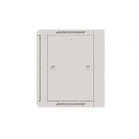 Шкаф настенный телекоммуникационный NTSS W 12U 600х600х635мм, 2 профиля 19, дверь сплошная металл, боковые стенки съемные, разобранный, серый RAL 7035