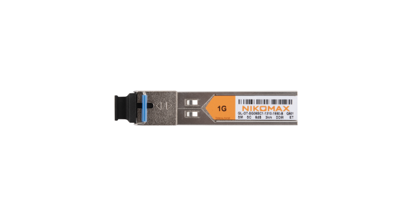 Модуль NIKOMAX SFP, 1.25 Гбит/с, WDM, 1 ОВ, SM, 1xSC, Tx:1310/Rx:1550 нм, DDM, 6 дБ (до 3 км)