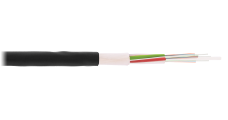 Кабель NIKOMAX волоконно-оптический, 8 волокон, одномодовый 9/125мкм, стандарта G.652.D & G.657.A1, внешний, многомодульный, для задувки в трубы, усиленный стеклонитями, 1,5кН, полиэтилен, черный - гарантия: 5 лет расширенная / 15 лет системная (отгрузка 