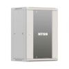Шкаф настенный телекоммуникационный NTSS W 12U 600х450х635мм, 2 профиля 19, дверь стеклянная, боковые стенки съемные, задняя стенка, разобранный, серы