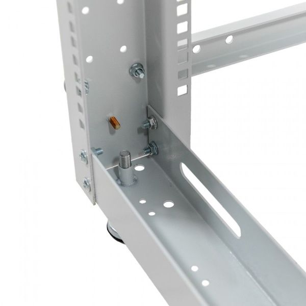 Стойка серверная NTSS OR двухрамная 33U 600-1000мм, комплект ножек, серый RAL 7035