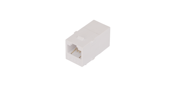 Соединитель NIKOMAX типа Keystone, Кат.6 (Класс E), 250МГц, RJ45-RJ45 (8P8C), неэкранированный, белый - гарантия: 5 лет расширенная / 25 лет системная