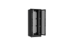 Напольный шкаф NIKOMAX серии TFR-R2 19", 42U, двустворчатые перфорированные двери, металлические стенки, Ш800хВ2010хГ800мм, в разобранном виде, черный