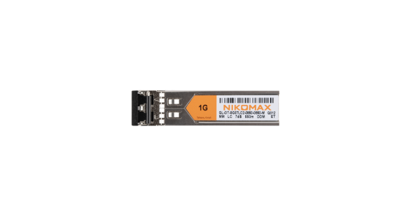Модуль NIKOMAX SFP, 1.25 Гбит/с, Duplex, 2 ОВ, MM, 2xLC, Tx:850/Rx:850 нм, DDM, 7,5 дБ (до 550 м)