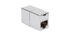 Кабельный соединитель NETLAN RJ45-RJ45 (8P8C), Кат.6 (Класс E), 250МГц, экранированный, металлик, уп-ка 10шт.