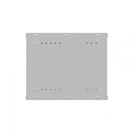 Шкаф настенный телекоммуникационный NTSS LIME 6U 550х350х370мм, 2 профиля 19, дверь стеклянная, боковые стенки несъемные, разобранный, серый RAL 7035