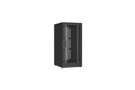 Напольный шкаф NIKOMAX серии TFR-R2 19", 33U, перфорированные двери, металлические стенки, Ш800хВ1702хГ1000мм, в разобранном виде, черный