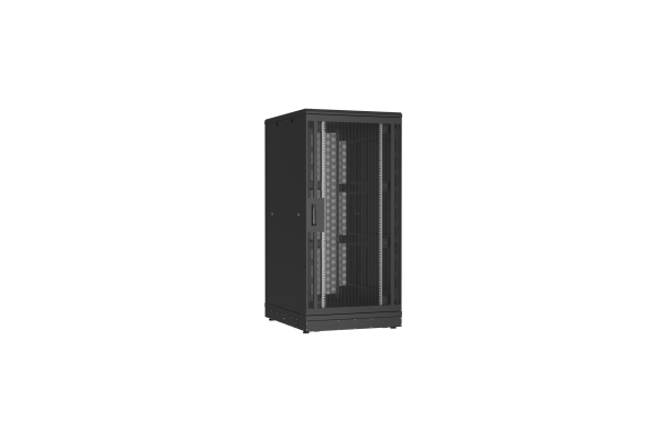Напольный шкаф NIKOMAX серии TFR-R2 19", 33U, перфорированные двери, металлические стенки, Ш800хВ1702хГ1000мм, в разобранном виде, черный