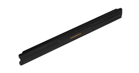 Панель заглушка NIKOMAX 19", 1U, на защелке, пластиковая, черная