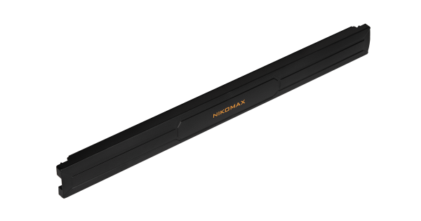 Панель заглушка NIKOMAX 19", 1U, на защелке, пластиковая, черная