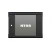 Шкаф настенный телекоммуникационный NTSS W 12U 600х450х635мм, 2 профиля 19, дверь стеклянная, боковые стенки съемные, задняя стенка, разобранный, черн