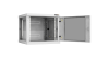 Настенный разборный шкаф NIKOMAX 19", 9U, стеклянная дверь, Ш600хВ503хГ600мм, 2 пары монтажных направляющих, серый