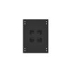 Шкаф напольный универсальный серверный NTSS R 42U 800х800мм, 4 профиля 19, двери перфорированная и перфорированная двухстворчатая, боковые стенки съем