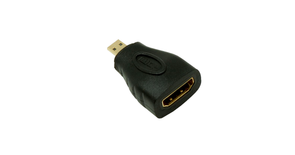 Переходник NETLAN MicroHDMI-HDMI, v2.0, черный, уп-ка 10шт.