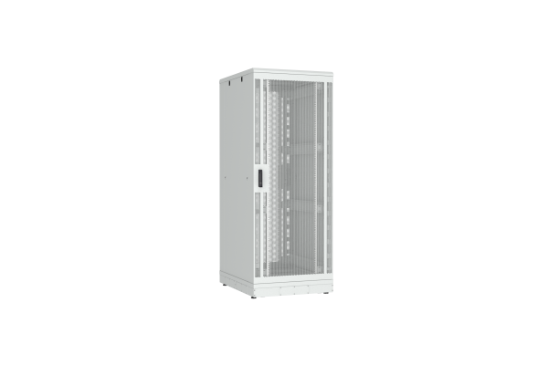 Напольный шкаф NIKOMAX серии TFR-R2 19", 42U, перфорированные двери, металлические стенки, Ш800хВ2010хГ1000мм, в разобранном виде, серый