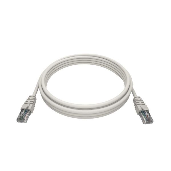 Патч-корд KOSCAB 2хRJ45/8P8C, T568B UTP 5e кат. литой 5 метров, LSZH, белый