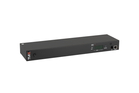 Блок  контролируемых электрических розеток NIKOMAX, Серия MN (Monitored) 19", 8 розеток C13, макс. нагрузка 16 А, шнур питания 3 м., вилка С20, цифровое измерение силы тока на входе, счетчик кВт*ч, металлический корпус, макс. мощность 4000 Вт, 432*44,5*11