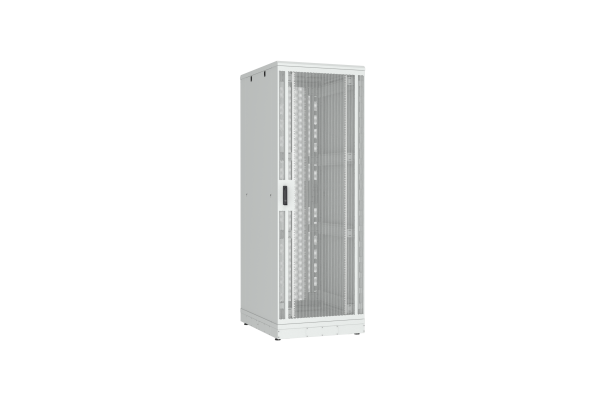 Напольный шкаф NIKOMAX серии TFR-R2 19", 47U, перфорированные двери, металлические стенки, Ш800хВ2232хГ1000мм, в разобранном виде, серый