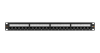Коммутационная панель NIKOMAX 19", 1U, 24 порта, Кат.6a (Класс Ea), 500МГц, RJ45/8P8C, 110/KRONE, T568A/B, неэкранированная, с органайзером, черная - гарантия: 5 лет расширенная / 25 лет системная