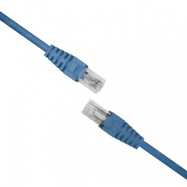 Патч-корд NTSS 2хRJ45/8P8C, T568B UTP 5e кат. литой 20 метров, LSZH, синий