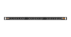 Коммутационная панель NIKOMAX 19", 0,5U, 24 порта, Кат.5e (Класс D), 100МГц, RJ45/8P8C, 110/KRONE, T568A/B, неэкранированная, с органайзером, черная - гарантия: 5 лет расширенная / 25 лет системная