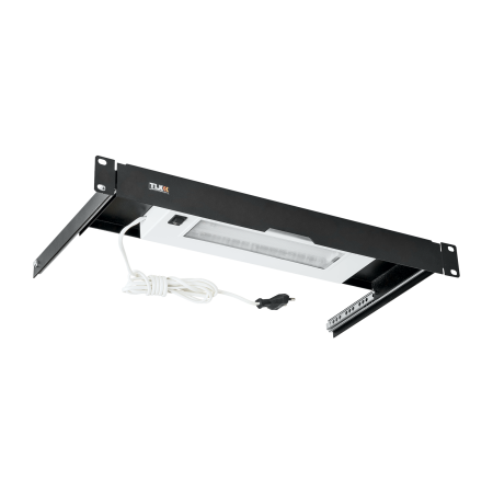 Блок освещения NIKOMAX, 19", 1U, выдвижной, Г247мм, черный