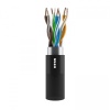 Кабель витая пара NTSS F/UTP 5e 4 пары одножильный 24AWG медь 305м внешний, внутренний малодымный безгалогенный компаунд (LSZH(Т) + UV) черный