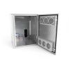 Шкаф настенный климатический NTSS WT 12U (ШхВхГ) 600x650x350 мм, 4 профиля 19, с обогревом 100W и вентиляцией, IP55, серый RAL 7035