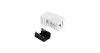 Модуль-вставка NIKOMAX типа Keystone, Кат.6а (Класс Eа), 500МГц, RJ45/8P8C, FT-TOOL/110/KRONE, T568A/B, неэкранированный, белый, гарантия: 5 лет расширенная / 25 лет системная
